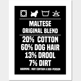 Original Blend Maltese Dog Posters and Art